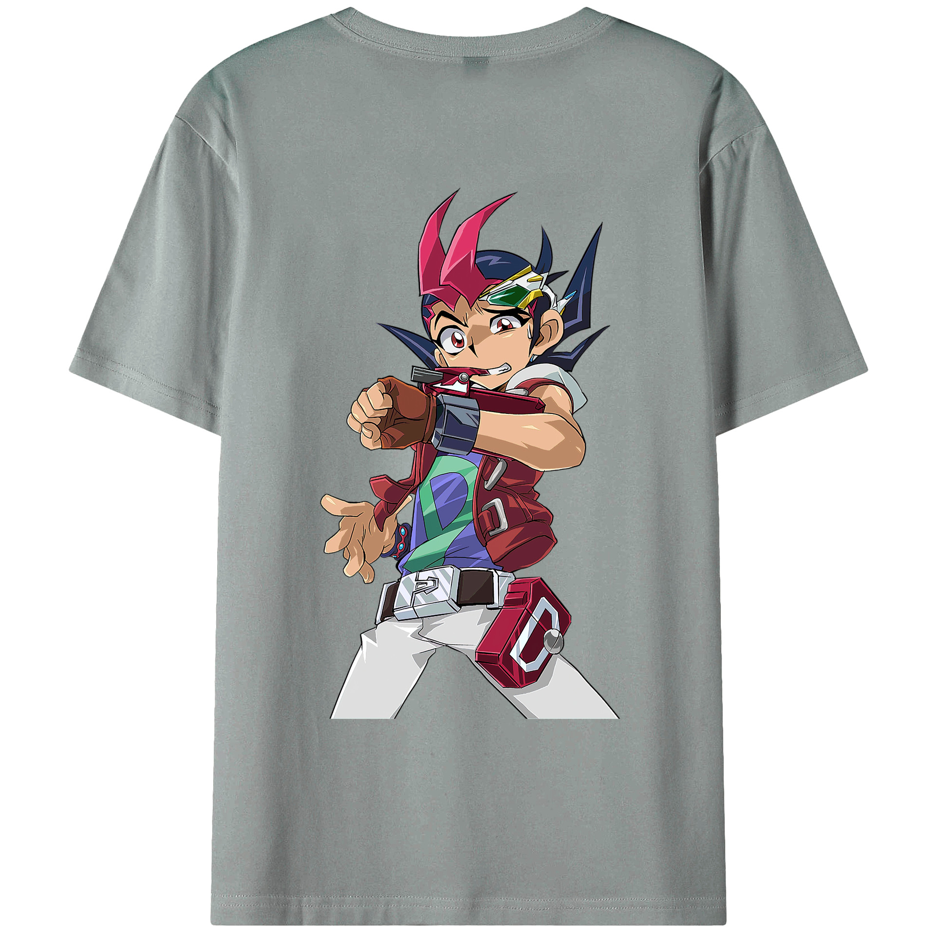 （画像用） 遊☆戯☆王 Yu-Gi-Oh! 綿100％ メンズ半袖Tシャツ（バックプリント） 通気性